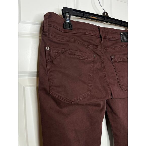 Buckle Black Fit 53 Women Skinny Jeans Size 27 Burgundy Color 30" Inseam - Picture 3 of 10